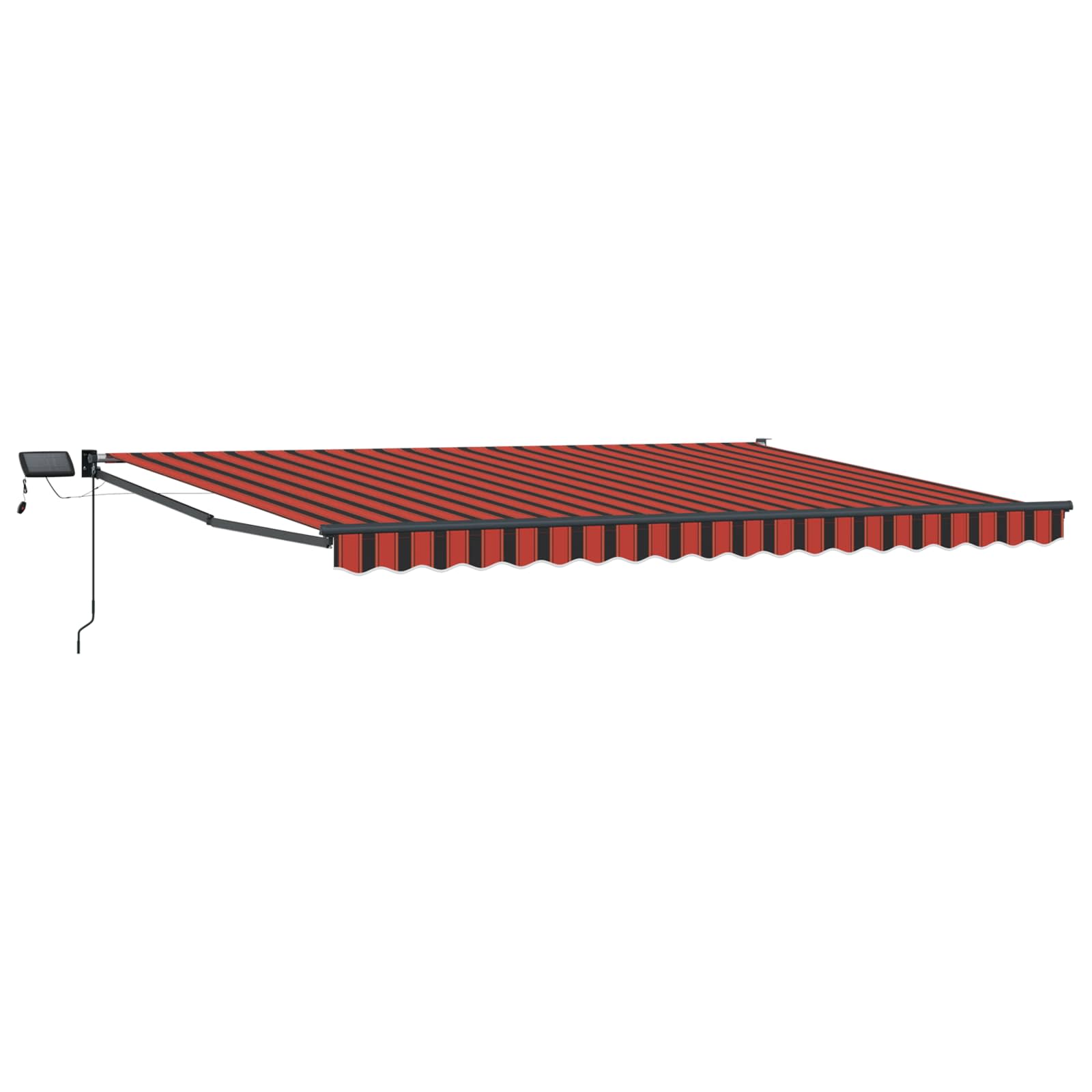 vidaXL Manual Retractable Awning with LEDs 5 x 3 m 2