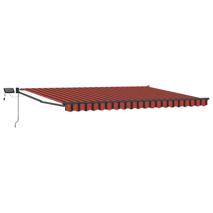 vidaXL Manual Retractable Awning with LEDs 5 x 3 m 2