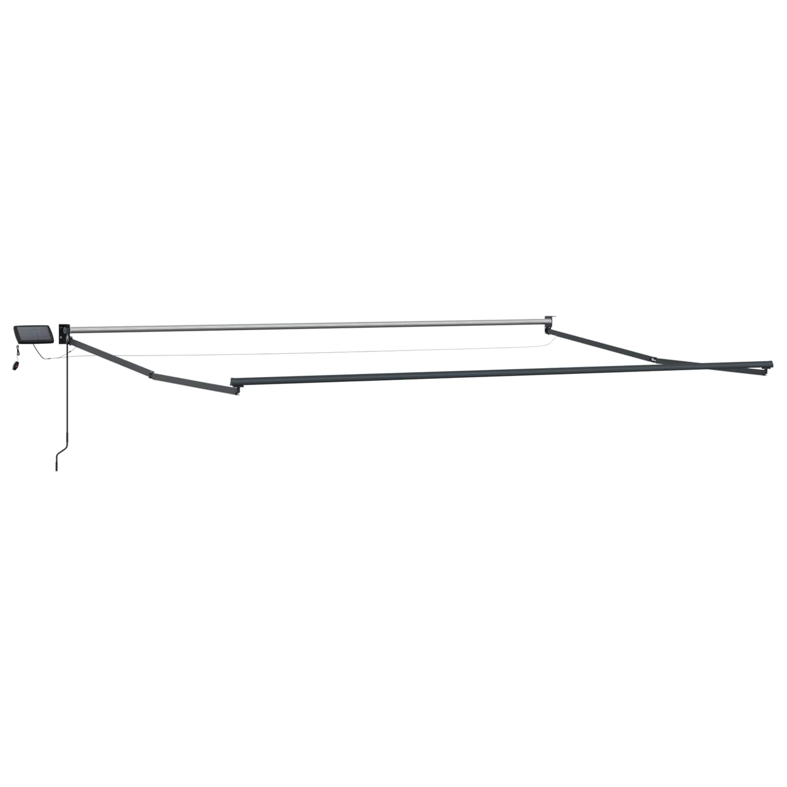 vidaXL Manual Retractable Awning with LEDs 5 x 3 m 4