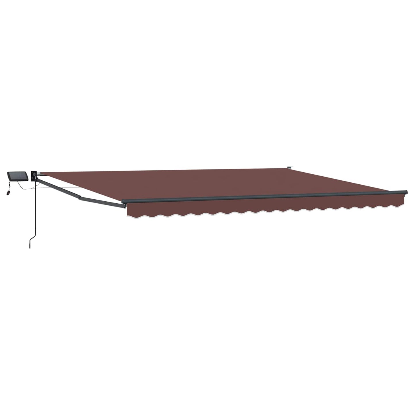 vidaXL Manual Retractable Awning with LEDs 5 x 3 m 2