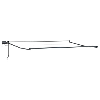 vidaXL Manual Retractable Awning with LEDs 5 x 3 m 4