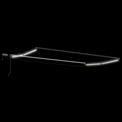 vidaXL Manual Retractable Awning with LEDs 5 x 3 m 6