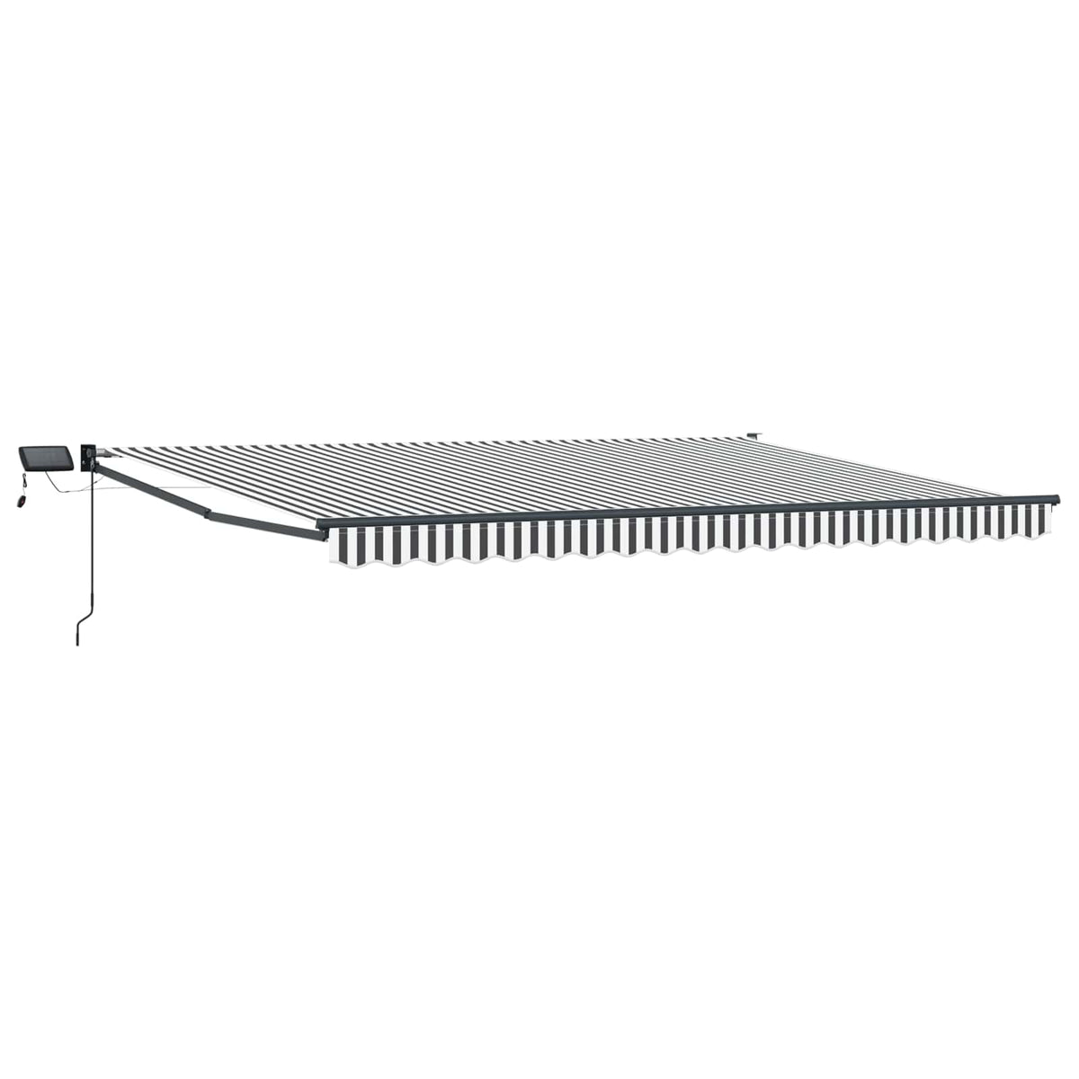 vidaXL Manual Retractable Awning with LEDs 5 x 3 m 2