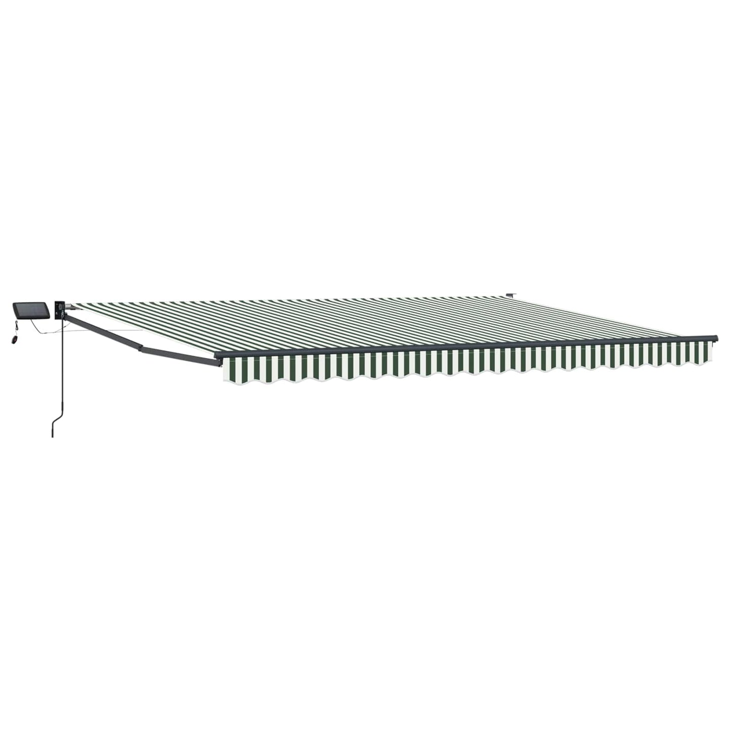 vidaXL Manual Retractable Awning with LEDs 5 x 3 m 2