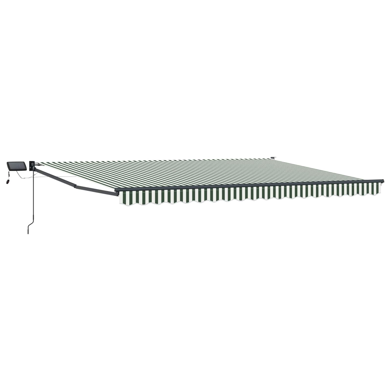vidaXL Manual Retractable Awning with LEDs 5 x 3 m 2