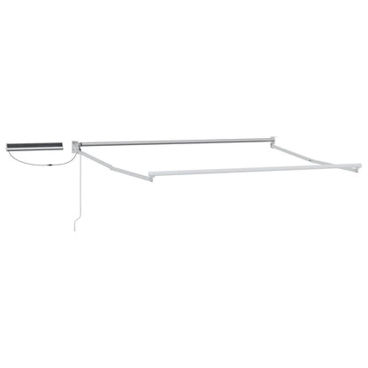 vidaXL Electric Retractable Awning Grey, Orange and White 3.5 x 2.5 m 3