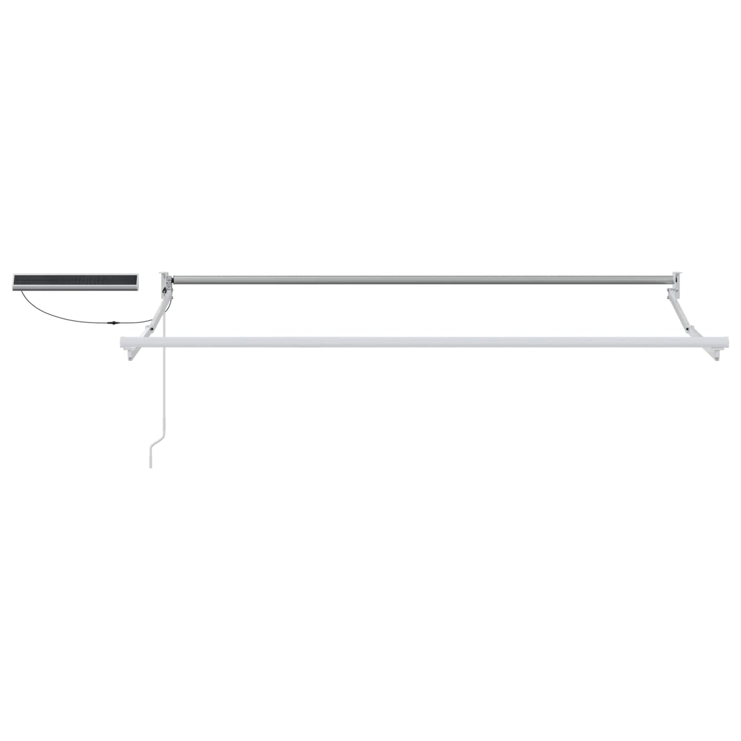 vidaXL Electric Retractable Awning Grey, Orange and White 3.5 x 2.5 m 5