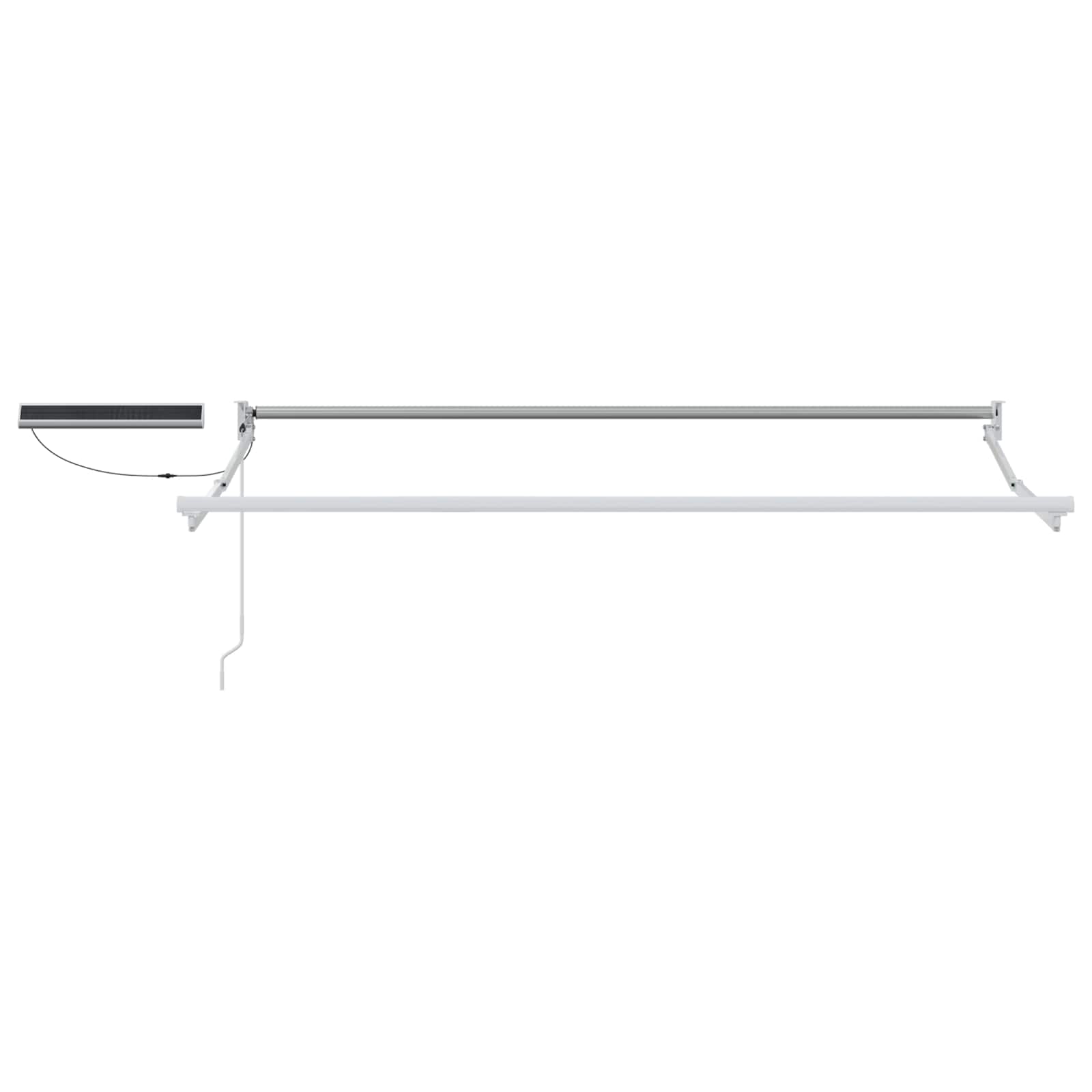 vidaXL Electric Retractable Awning Grey, Orange and White 3.5 x 2.5 m 5