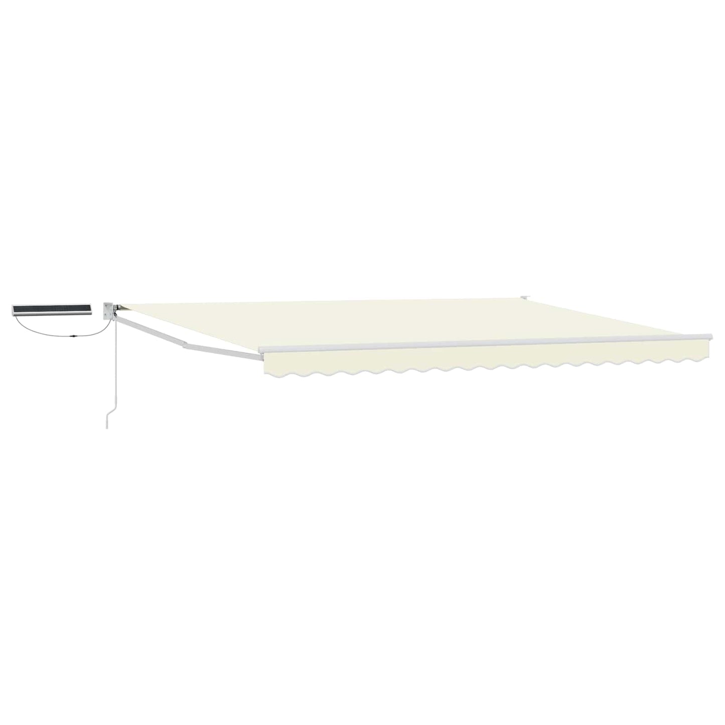 vidaXL Electric Retractable Awning Cream and White 4 x 3 m 2