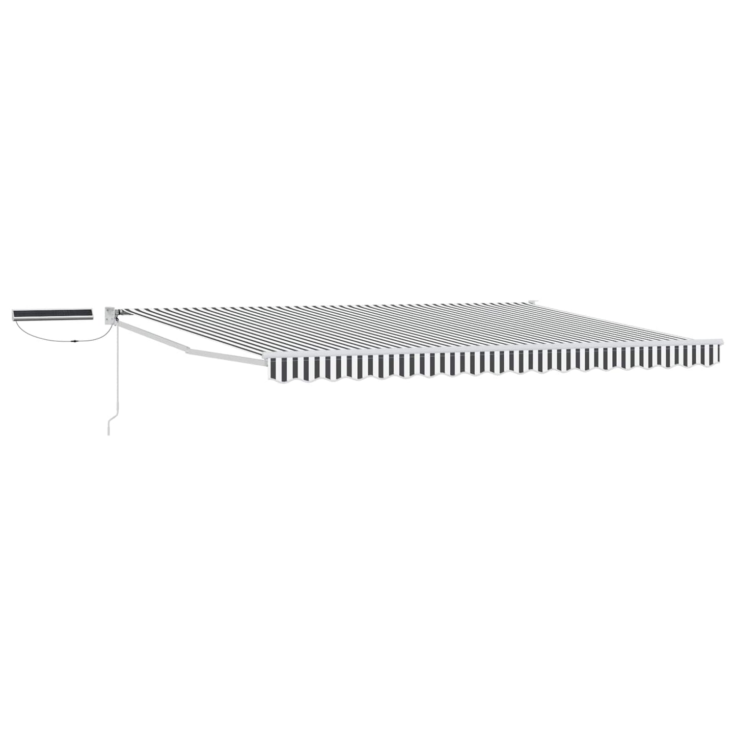 vidaXL Electric Retractable Awning Anthracite and White 4 x 3 m 2