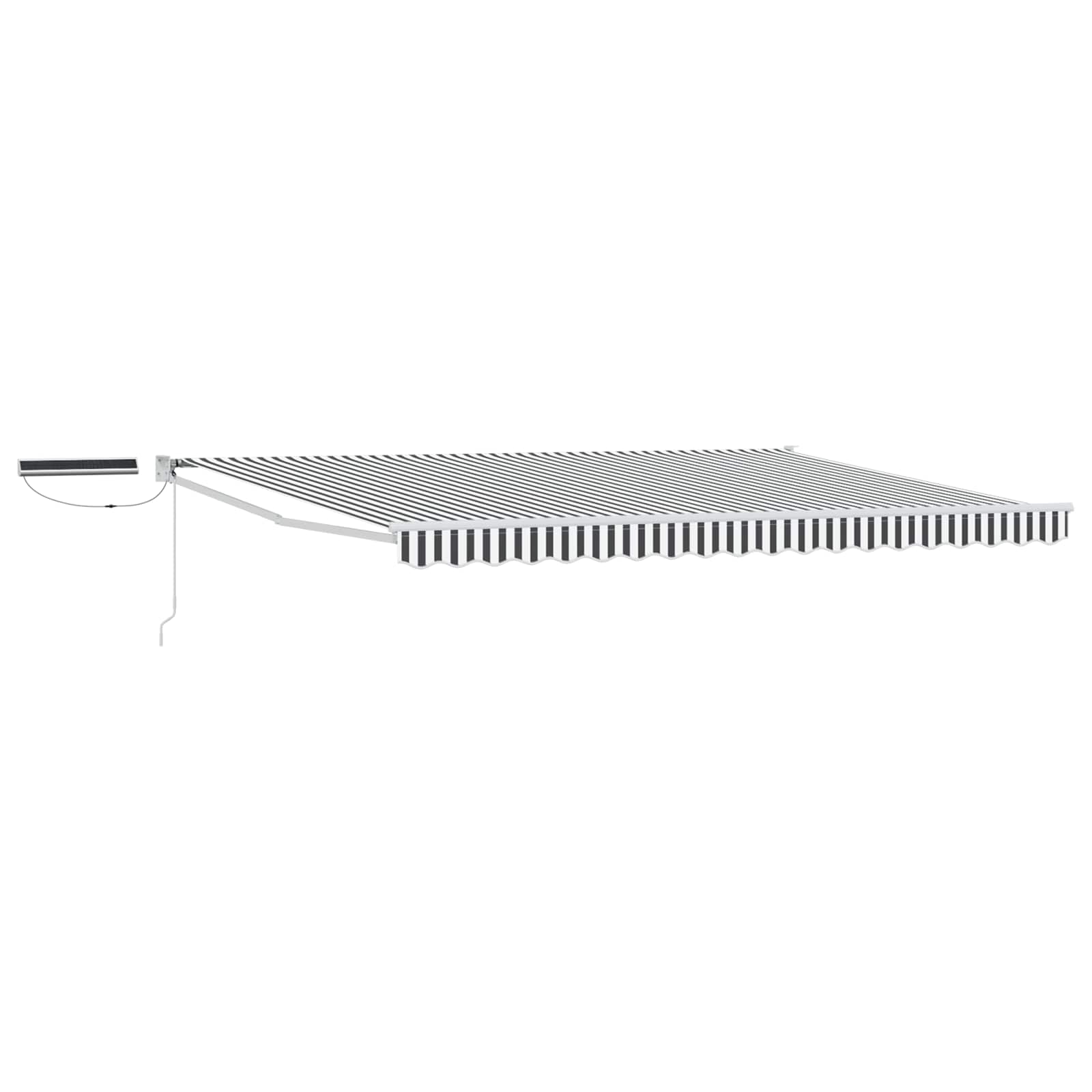 vidaXL Electric Retractable Awning Anthracite and White 4 x 3 m 2