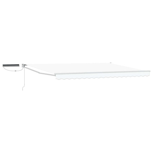 vidaXL Electric Retractable Awning White 4 x 3 m 2
