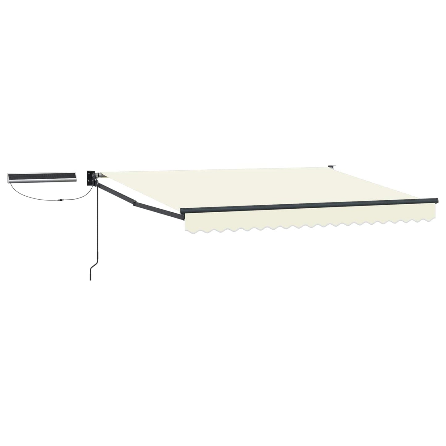 vidaXL Electric Retractable Awning Cream and Anthracite 3 x 2.5 m 2
