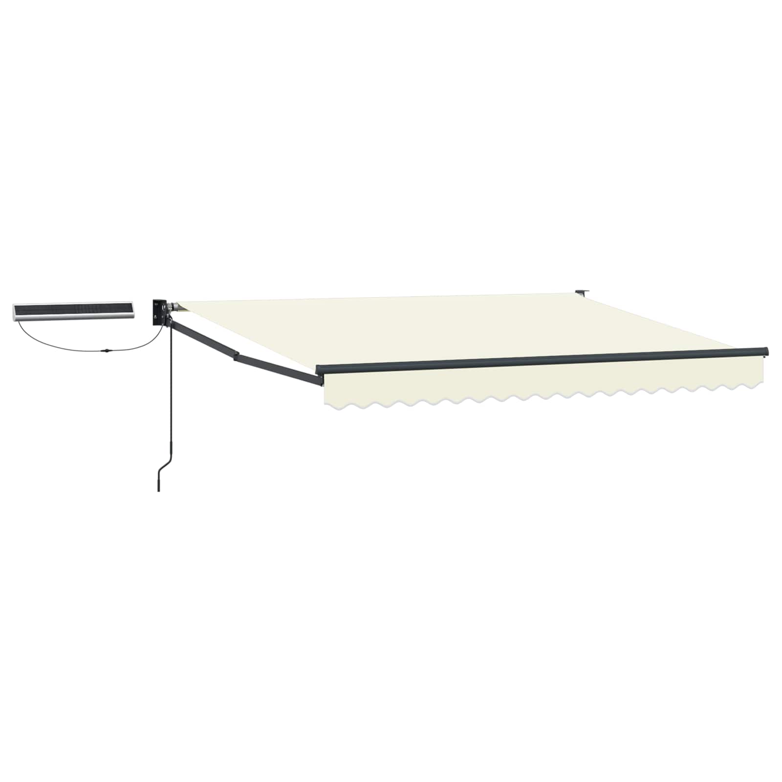 vidaXL Electric Retractable Awning Cream and Anthracite 3 x 2.5 m 2
