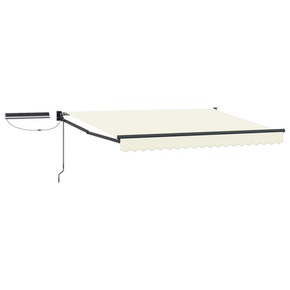vidaXL Electric Retractable Awning Cream and Anthracite 3 x 2.5 m 2