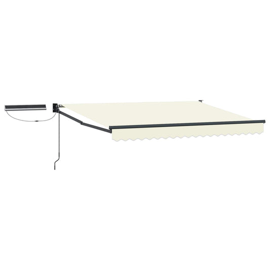 vidaXL Electric Retractable Awning Cream and Anthracite 3 x 2.5 m 2