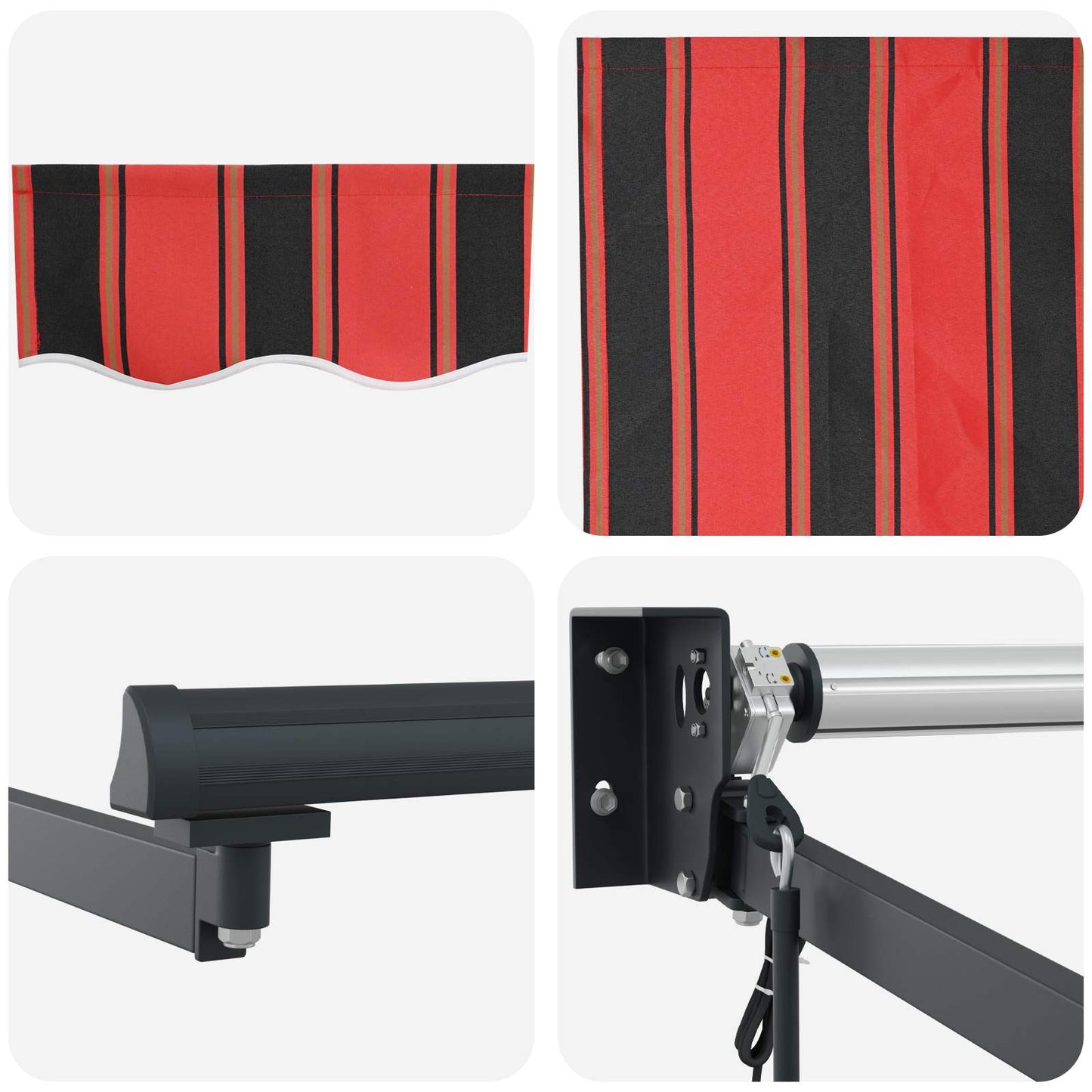 vidaXL Electric Retractable Awning 3 x 2.5 m 6