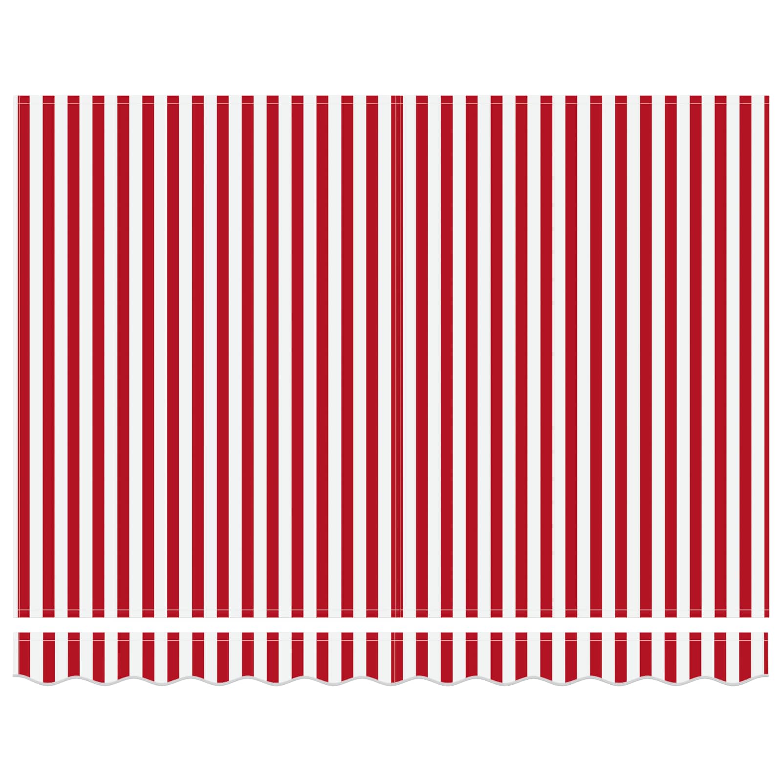 vidaXL Electric Retractable Awning Red, White and Anthracite 3 x 2.5 m 6