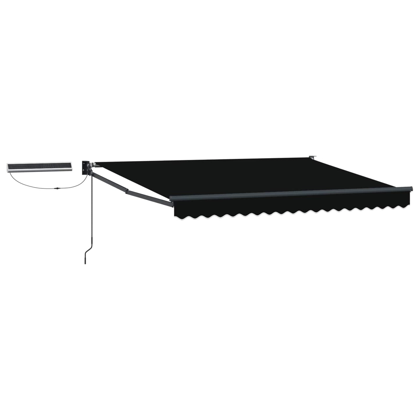 vidaXL Electric Retractable Awning Black and Anthracite 3 x 2.5 m 2