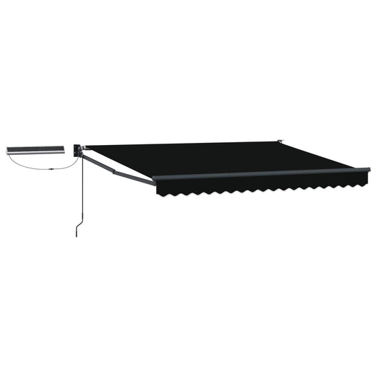 vidaXL Electric Retractable Awning Black and Anthracite 3 x 2.5 m 2