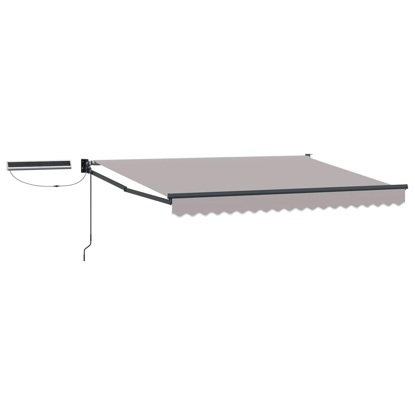vidaXL Electric Retractable Awning Light Grey and Anthracite 3 x 2.5 m 2