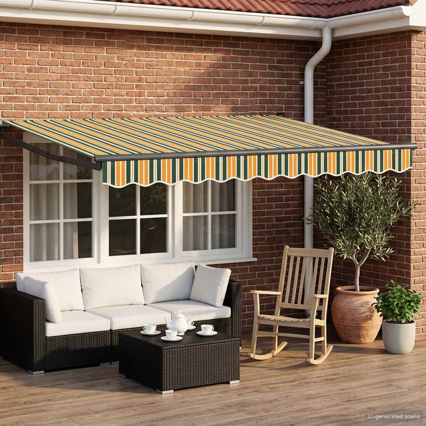 vidaXL Electric Retractable Awning 3 x 2.5 m 1
