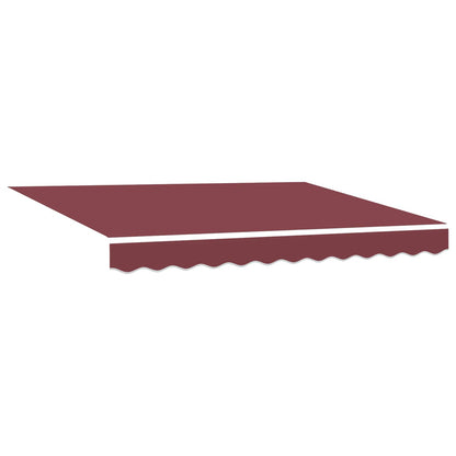 vidaXL Electric Retractable Awning Burgundy and Anthracite 3.5 x 2.5 m 3