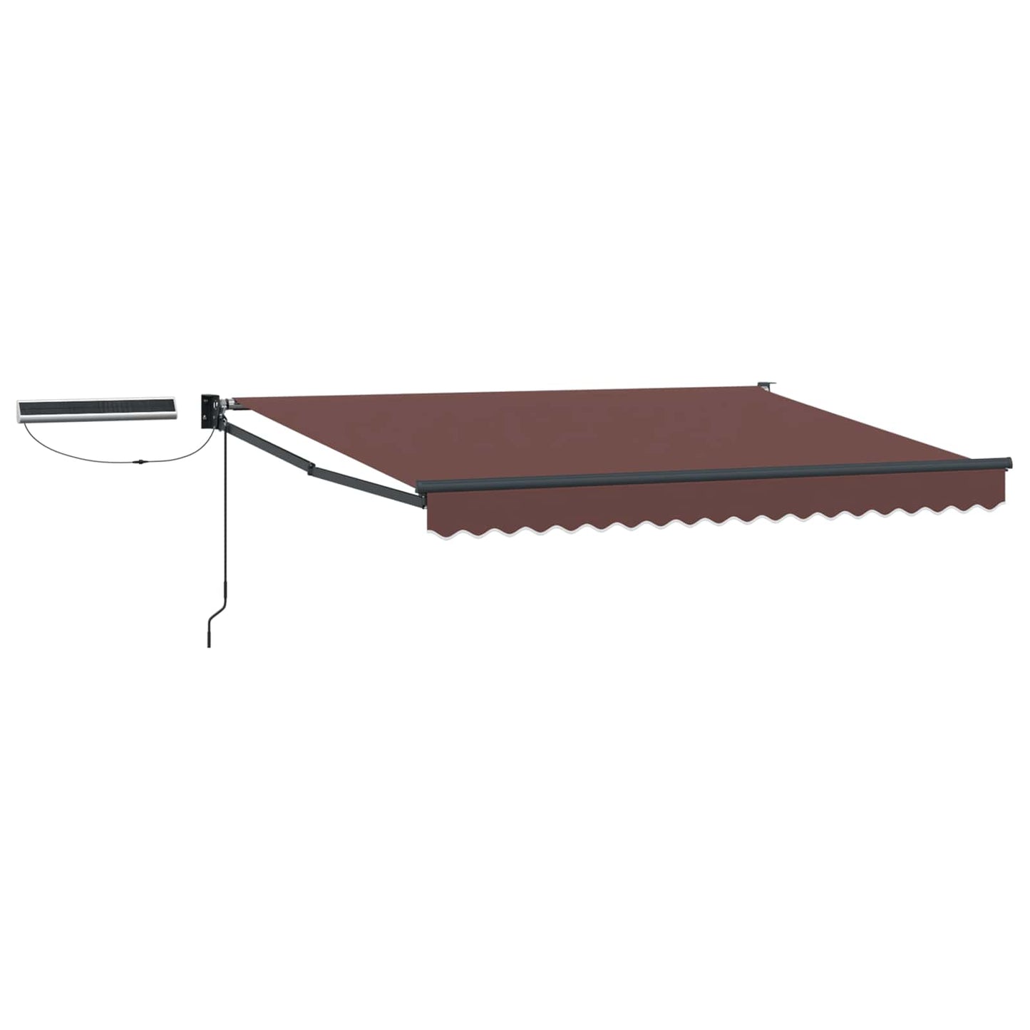 vidaXL Electric Retractable Awning Brown and Anthracite 3.5 x 2.5 m 1