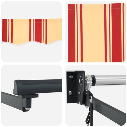 vidaXL Electric Retractable Awning Multicolour 3.5 x 2.5 m 6