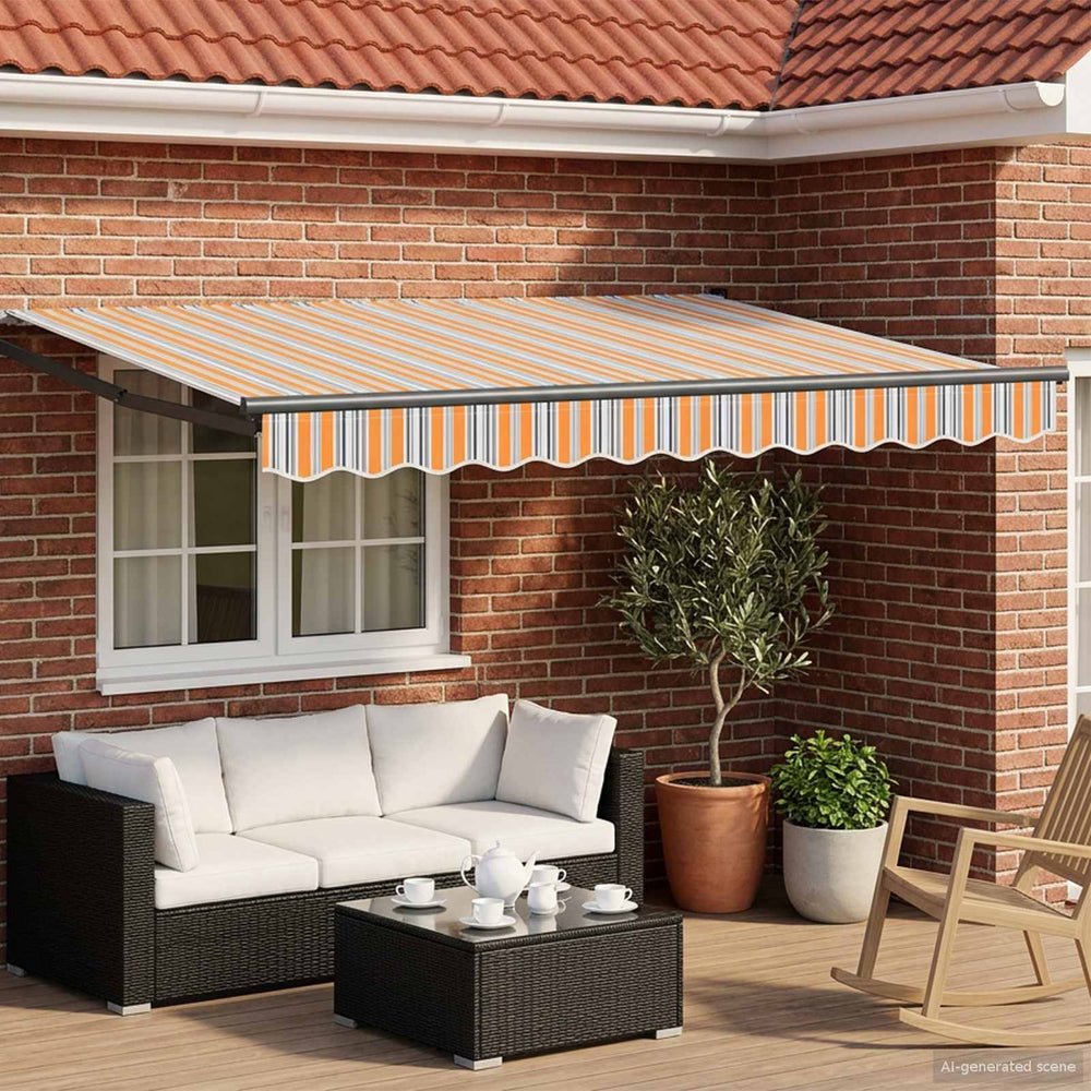 vidaXL Electric Retractable Awning 3.5 x 2.5 m
