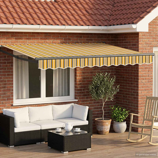 vidaXL Electric Retractable Awning 3.5 x 2.5 m 1