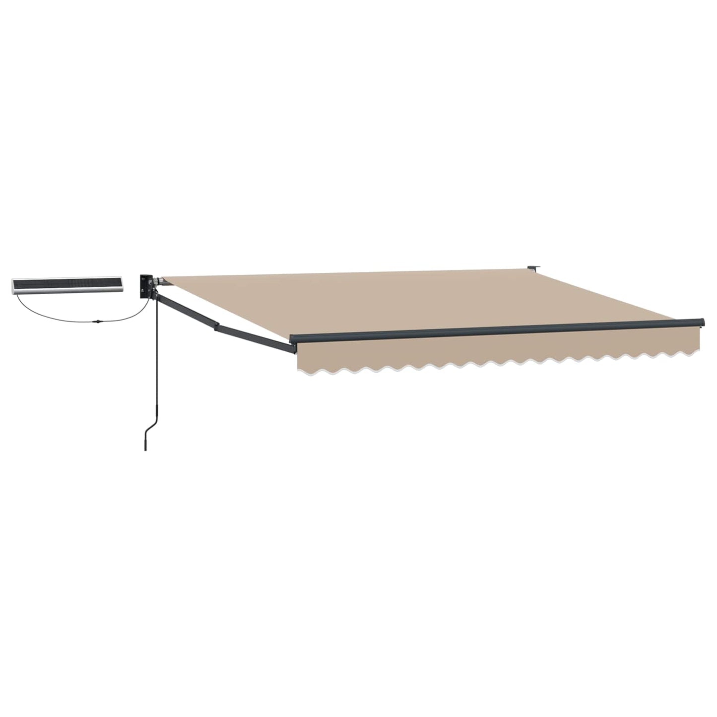 vidaXL Electric Retractable Awning Beige and Anthracite 3.5 x 2.5 m 2