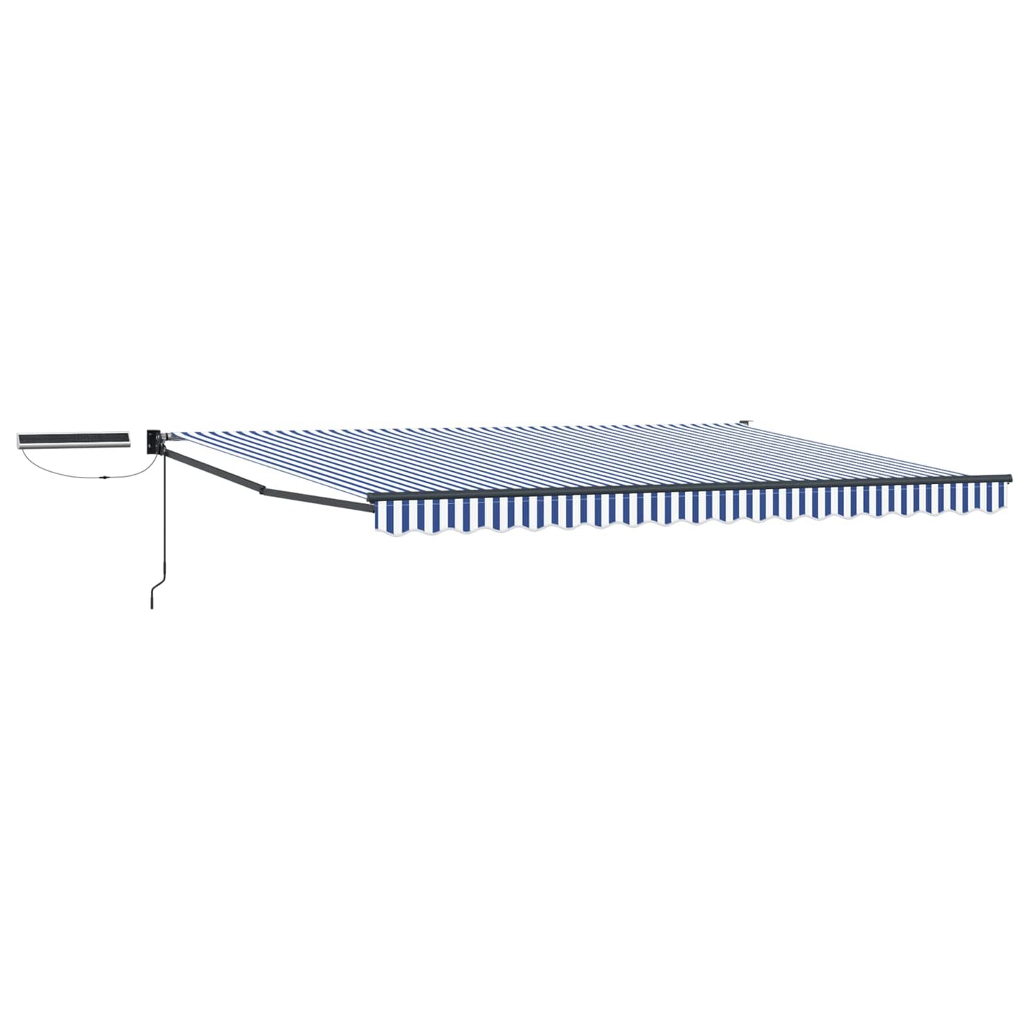 vidaXL Electric Retractable Awning Blue, White and Anthracite 4 x 3 m 2