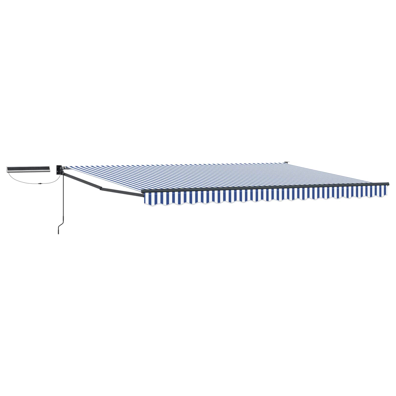 vidaXL Electric Retractable Awning Blue, White and Anthracite 4 x 3 m 2