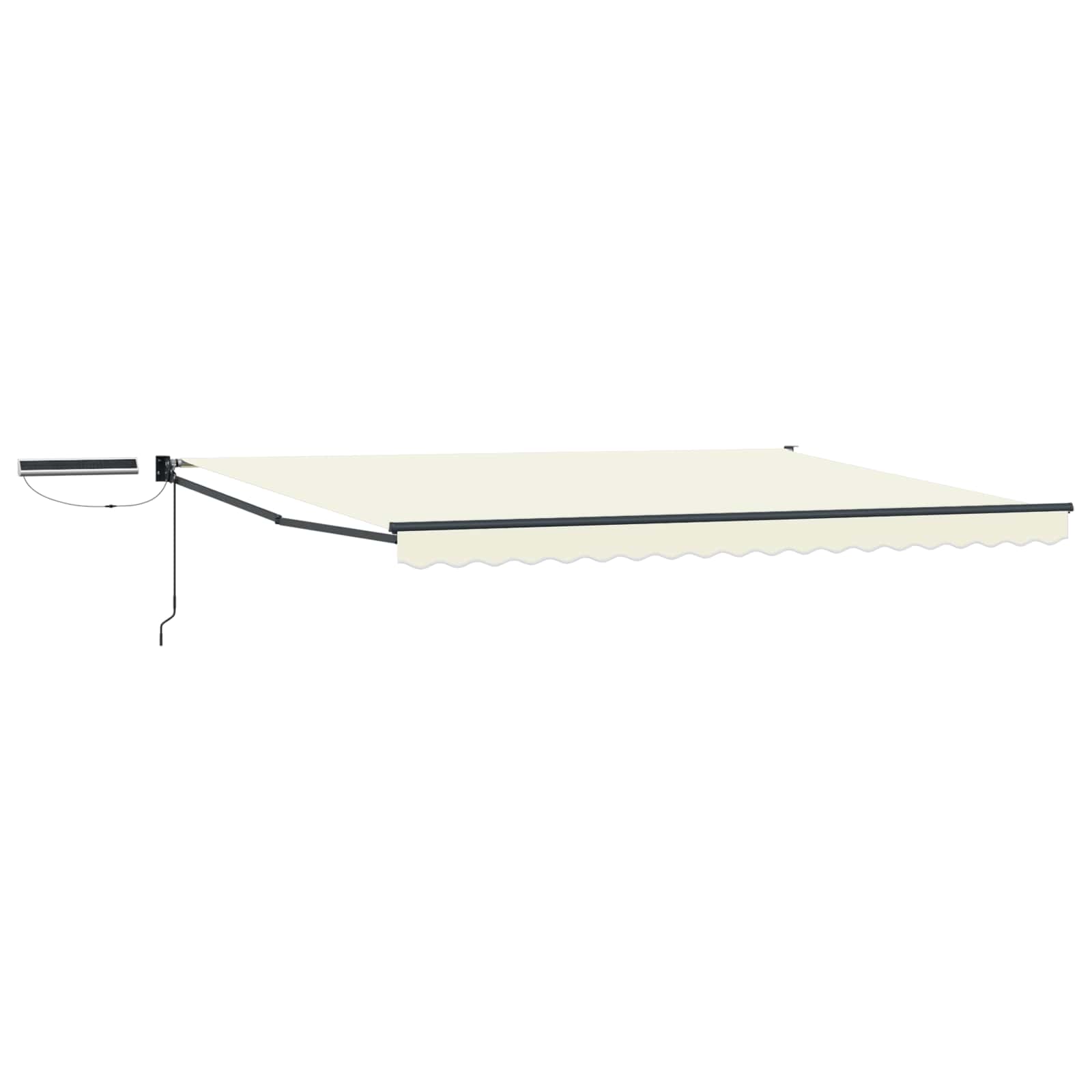 vidaXL Electric Retractable Awning Cream and Anthracite 4 x 3 m 2