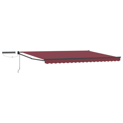 vidaXL Electric Retractable Awning Burgundy and Anthracite 4 x 3 m 2
