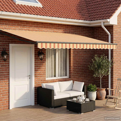 vidaXL Electric Retractable Awning Multicolour 4 x 3 m 1