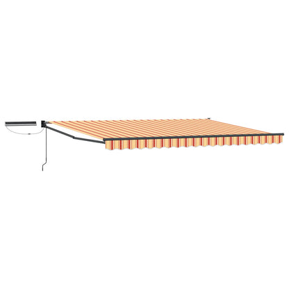 vidaXL Electric Retractable Awning Multicolour 4 x 3 m 2