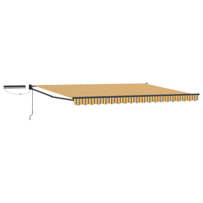 vidaXL Electric Retractable Awning Yellow, Grey and Anthracite 4 x 3 m 2