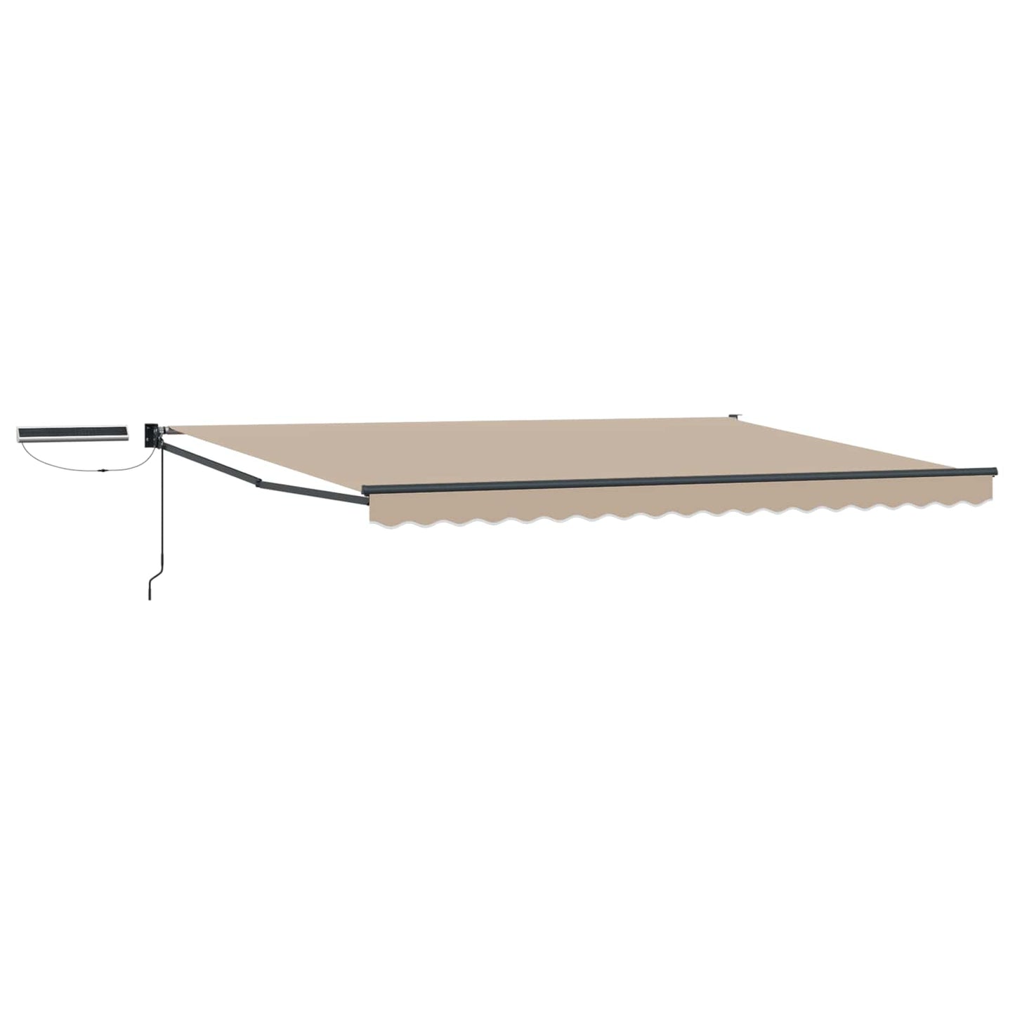 vidaXL Electric Retractable Awning Beige and Anthracite 4 x 3 m 2
