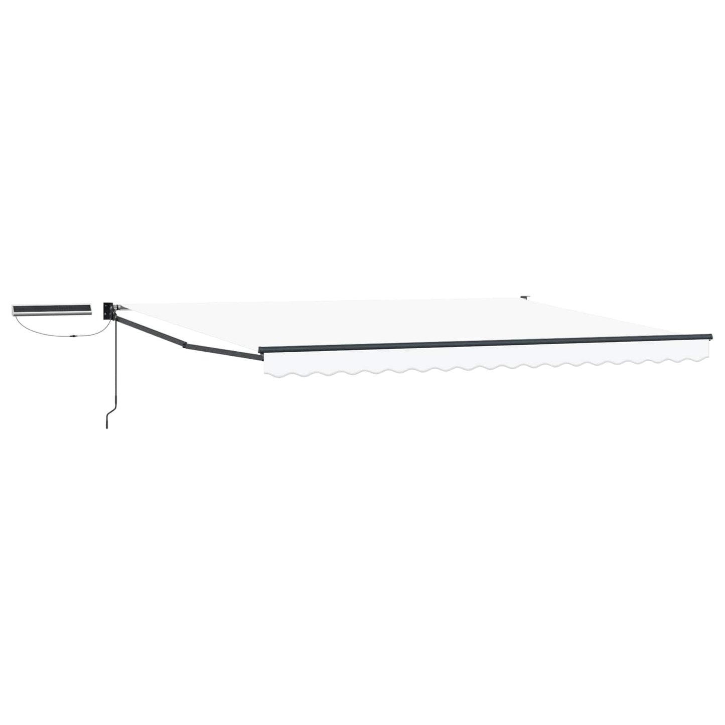 vidaXL Electric Retractable Awning White and Anthracite 4 x 3 m 2