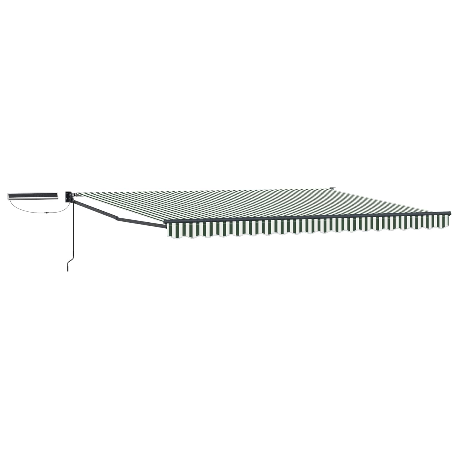 vidaXL Electric Retractable Awning Green, White and Anthracite 4 x 3 m 2