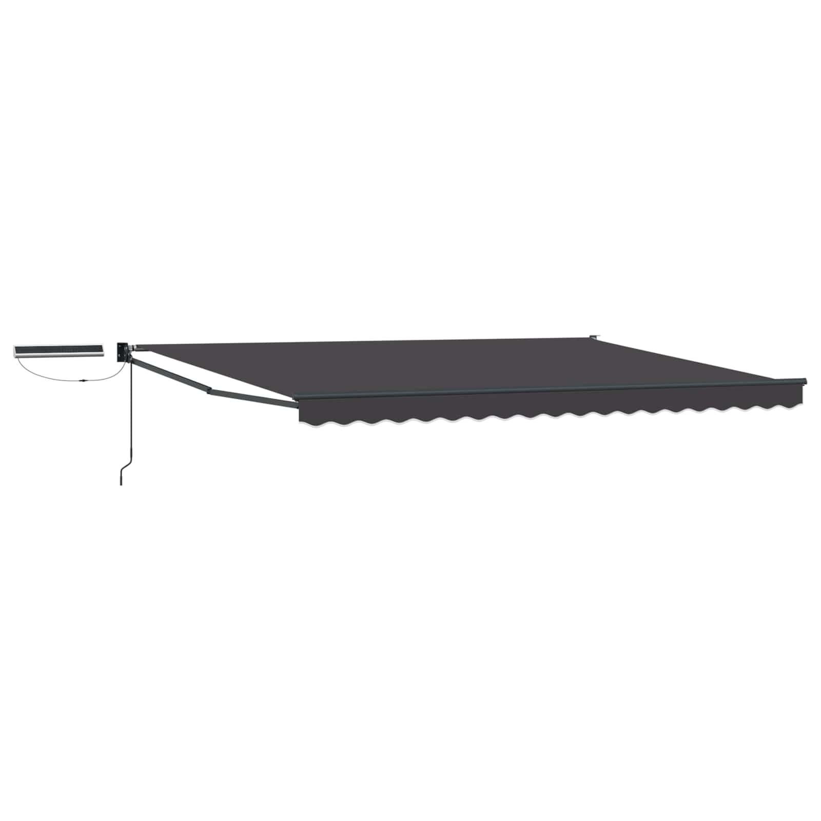 vidaXL Electric Retractable Awning Anthracite 5 x 3 m 2