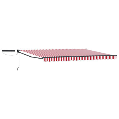 vidaXL Electric Retractable Awning Red, White and Anthracite 5 x 3 m 2