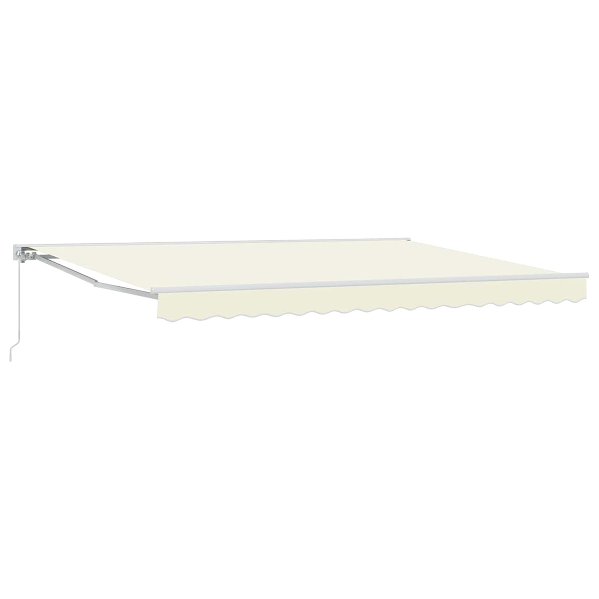vidaXL Manual Retractable Awning Cream 4 x 3.5 m 2