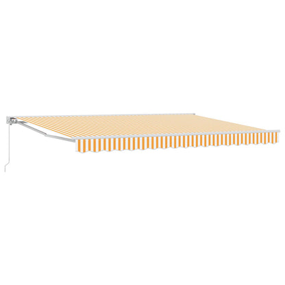 vidaXL Manual Retractable Awning Orange 5 x 3 m 2