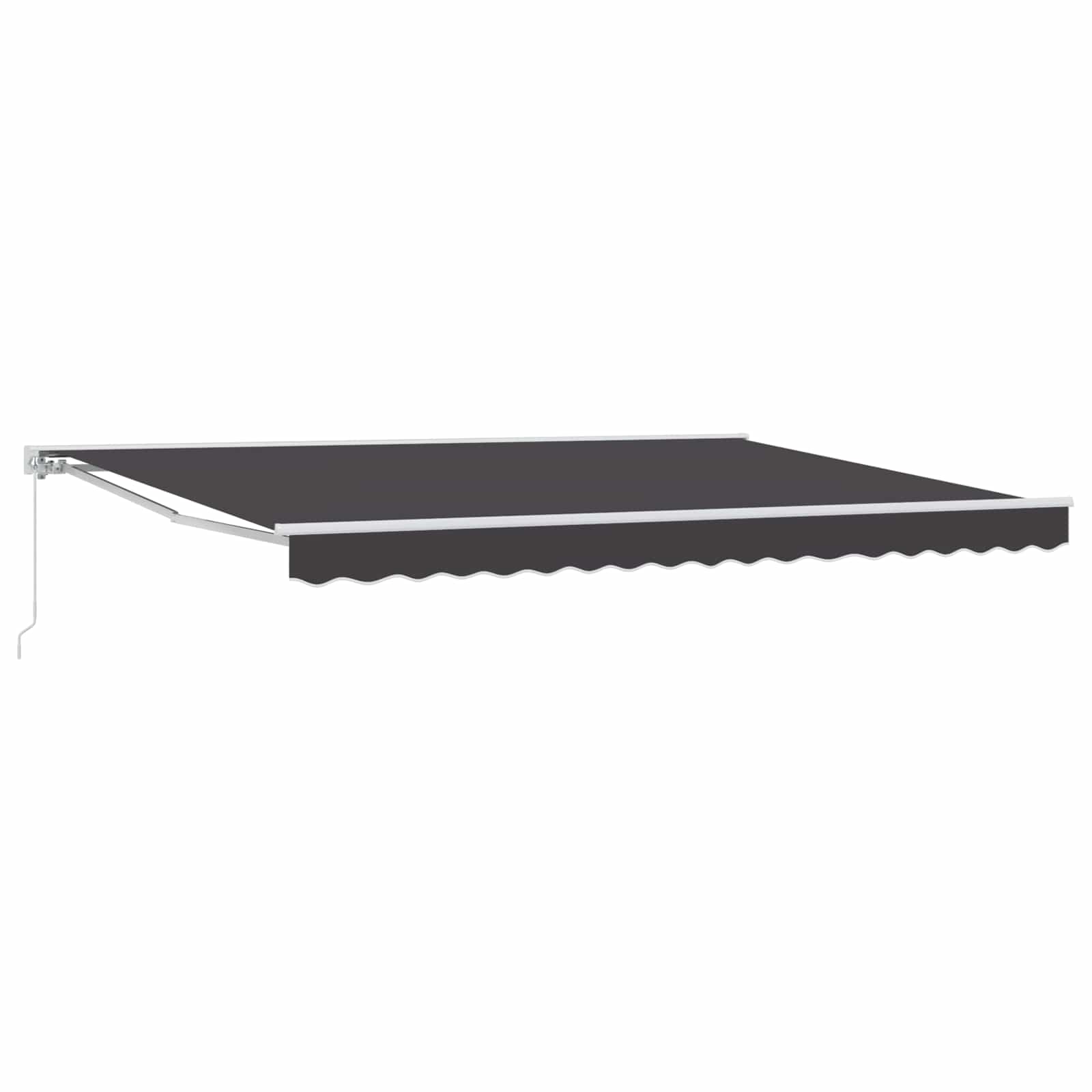 vidaXL Manual Retractable Awning Anthracite 5 x 3 m 2