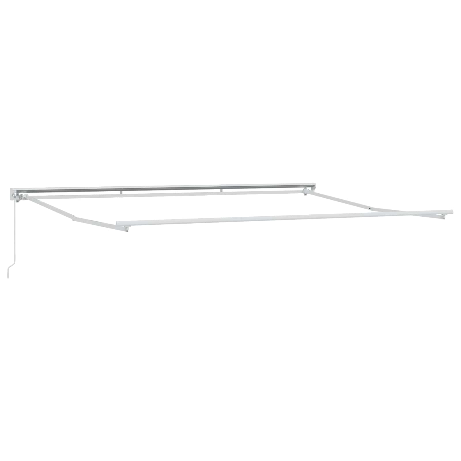 vidaXL Manual Retractable Awning Anthracite and White 5 x 3 m 3