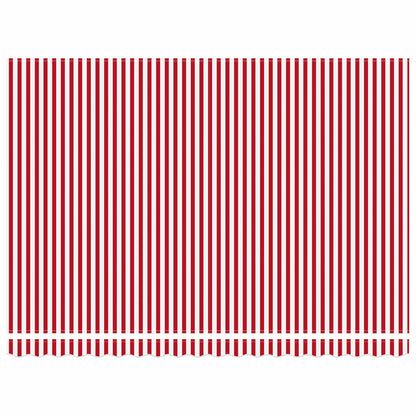 vidaXL Manual Retractable Awning Red and White 5 x 3 m 6