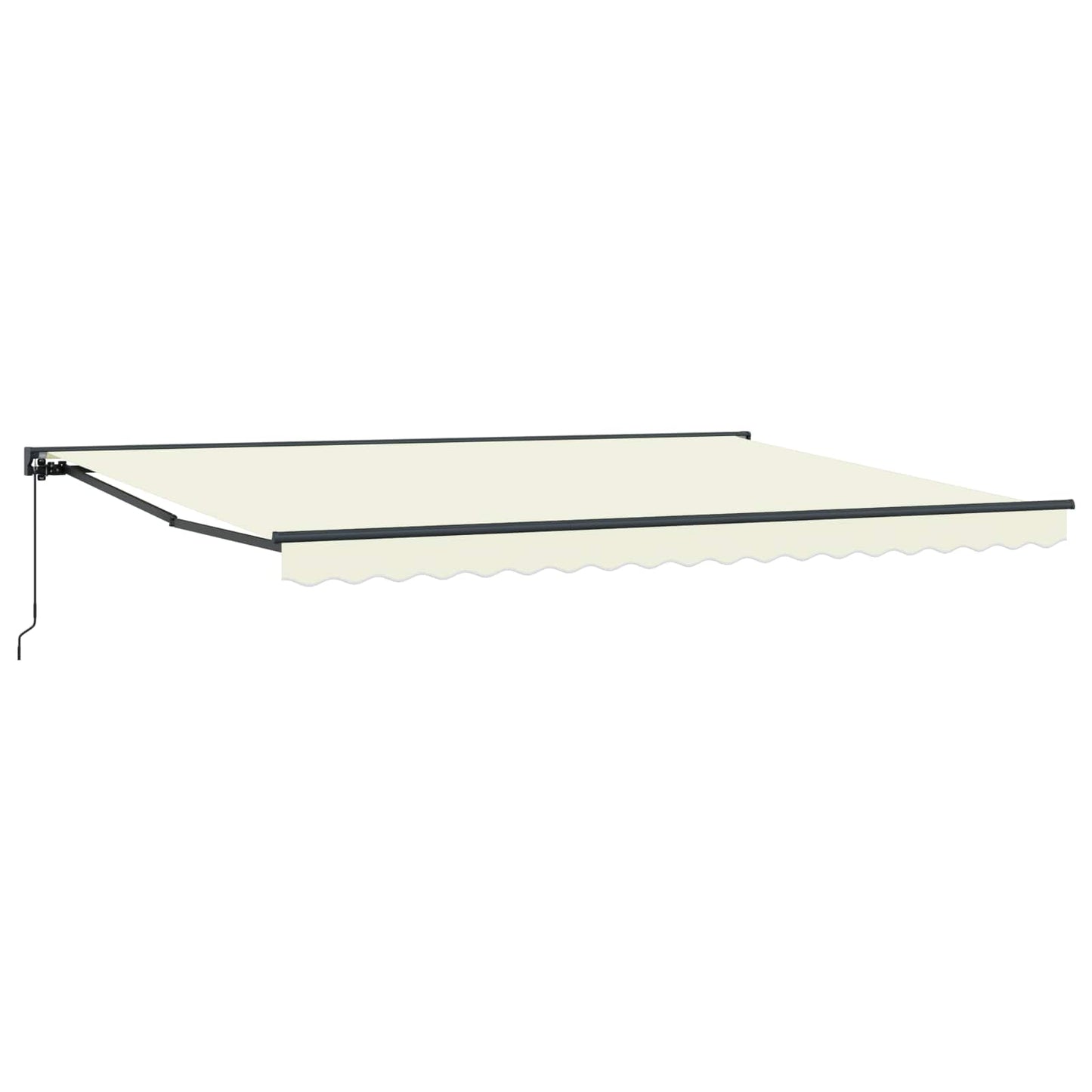 vidaXL Manual Retractable Awning Cream 4 x 3.5 m 2